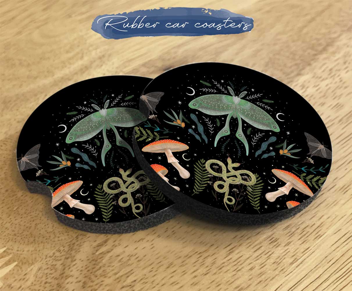 Moth Forest Car Seat Cover Set - sense forest