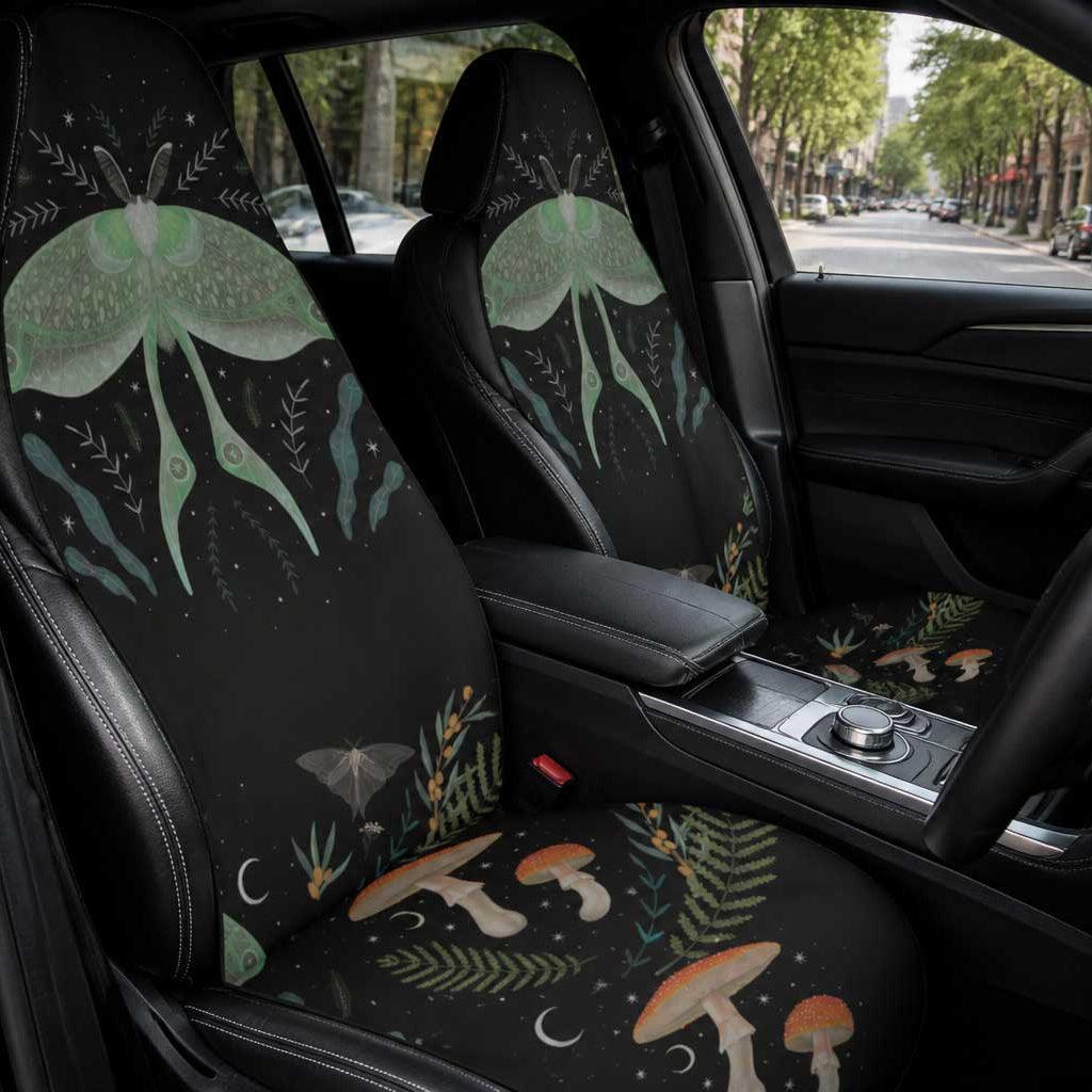 Moth Forest Car Seat Cover Set - sense forest