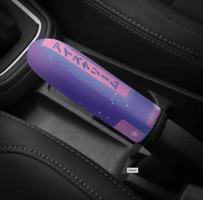 Pink Neon City Car Seat Covers Set