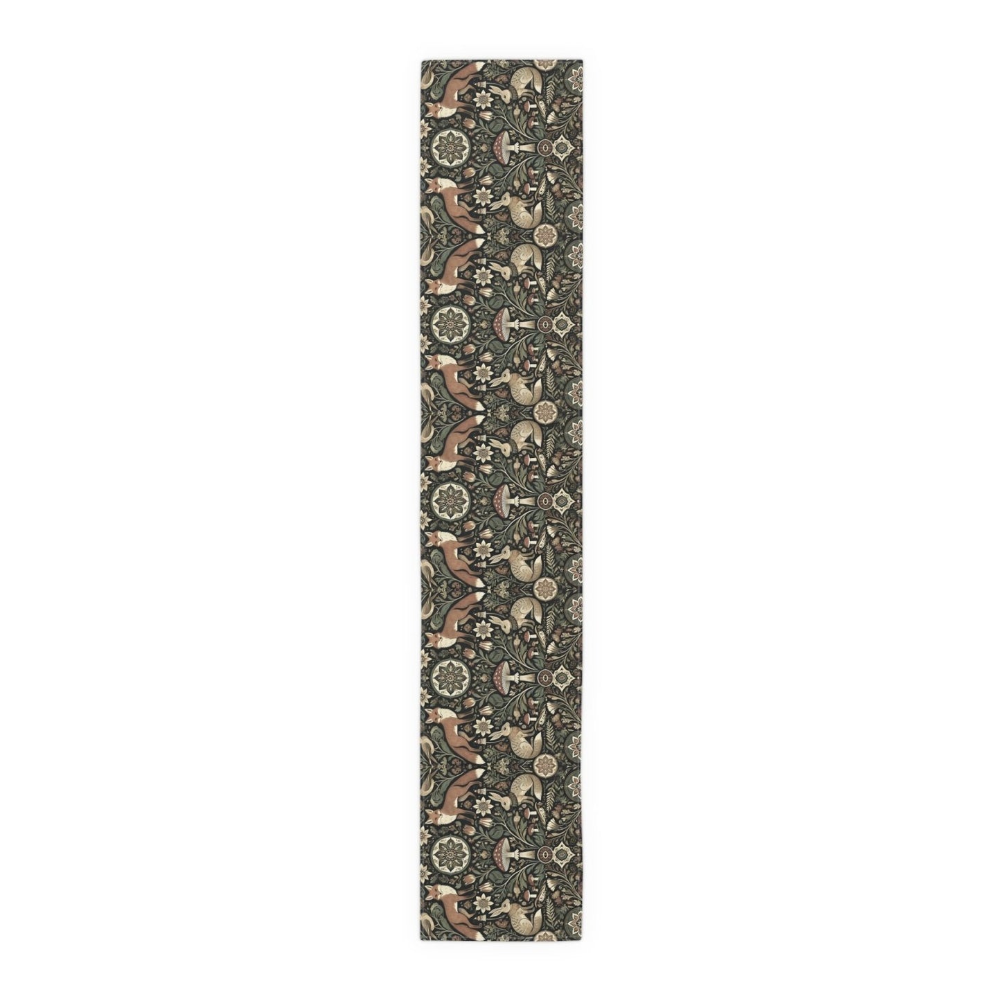 Nordic Woodland forest Pagan Christmas Table Runner - sense forest