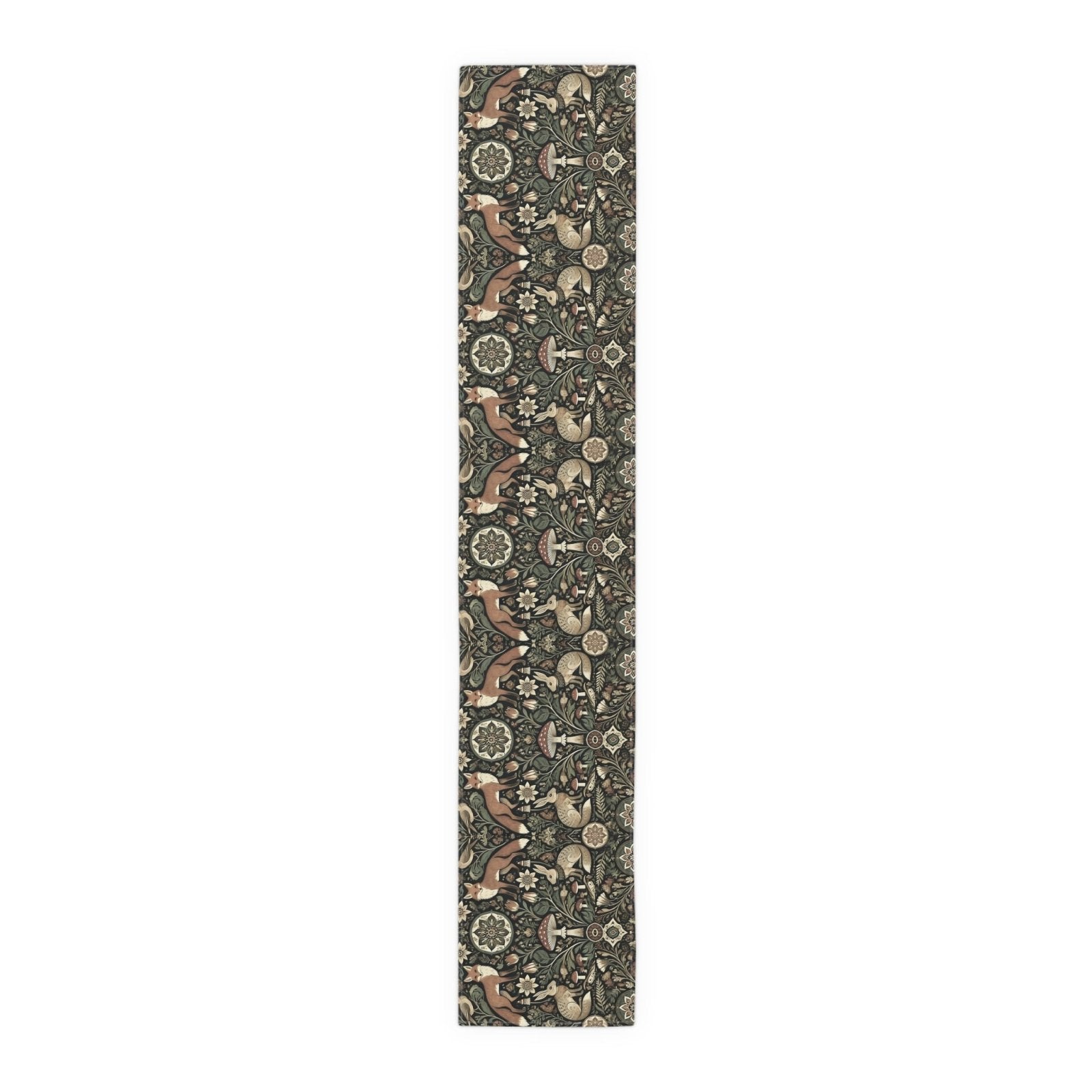 Nordic Woodland forest Pagan Christmas Table Runner - sense forest