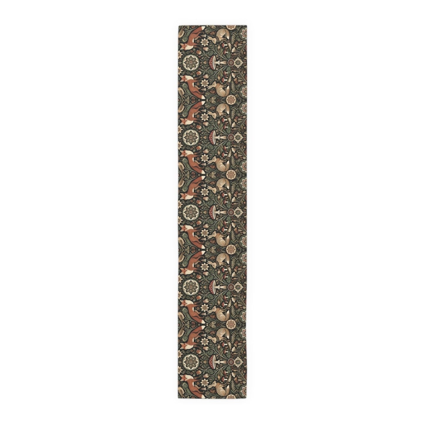 Nordic Woodland forest Pagan Christmas Table Runner - sense forest