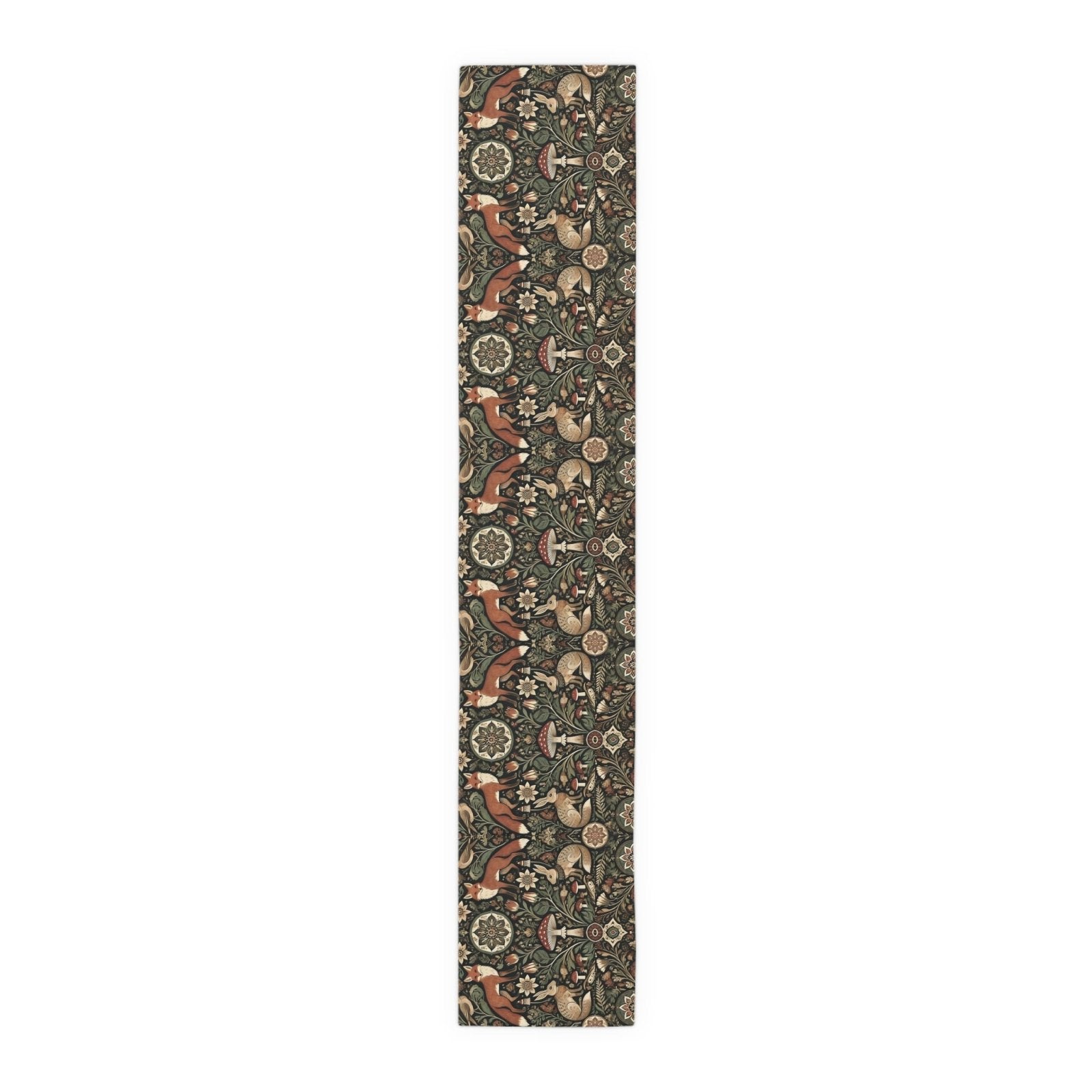 Nordic Woodland forest Pagan Christmas Table Runner - sense forest