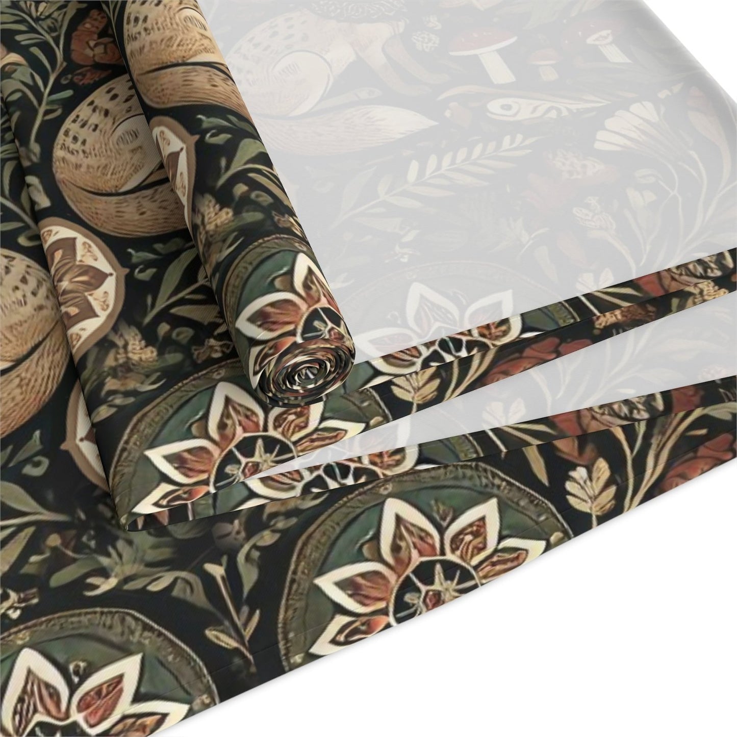 Nordic Woodland forest Pagan Christmas Table Runner - sense forest