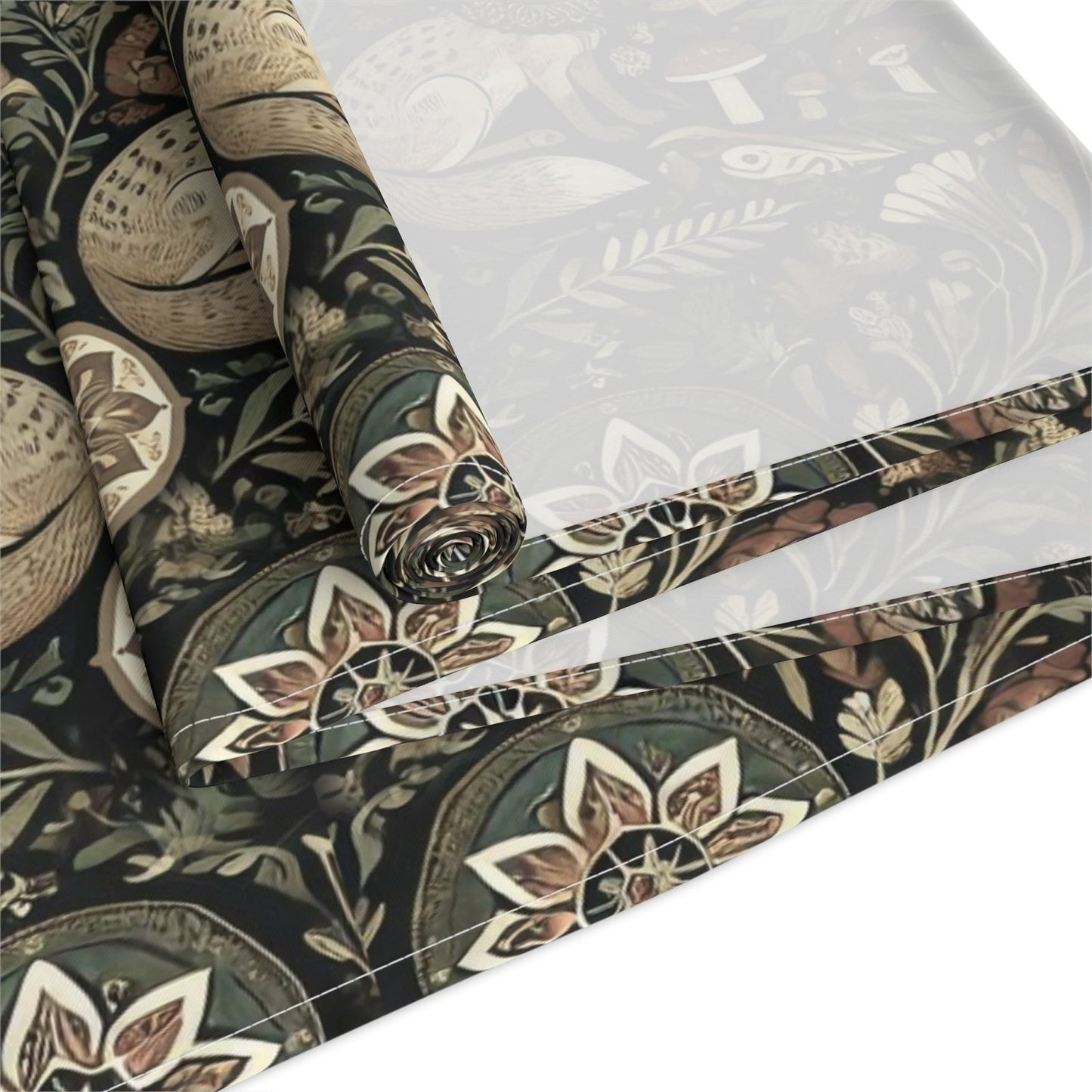 Nordic Woodland forest Pagan Christmas Table Runner - sense forest