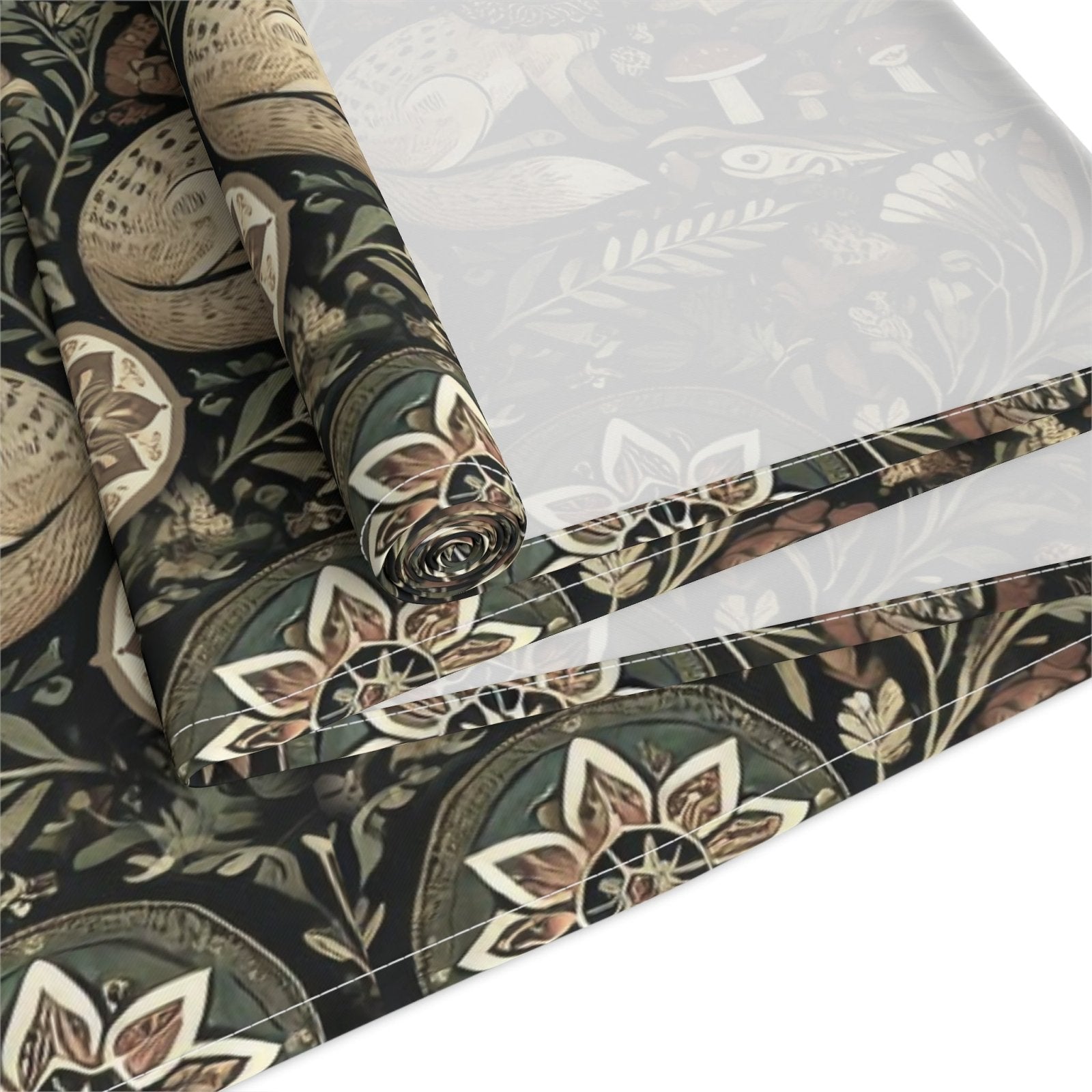 Nordic Woodland forest Pagan Christmas Table Runner - sense forest