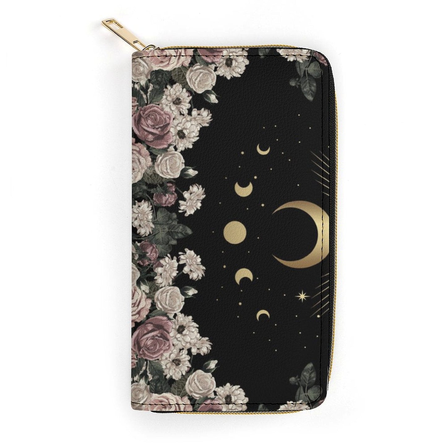 Pale Rose Moon Phase Witchy Wallet - sense forest