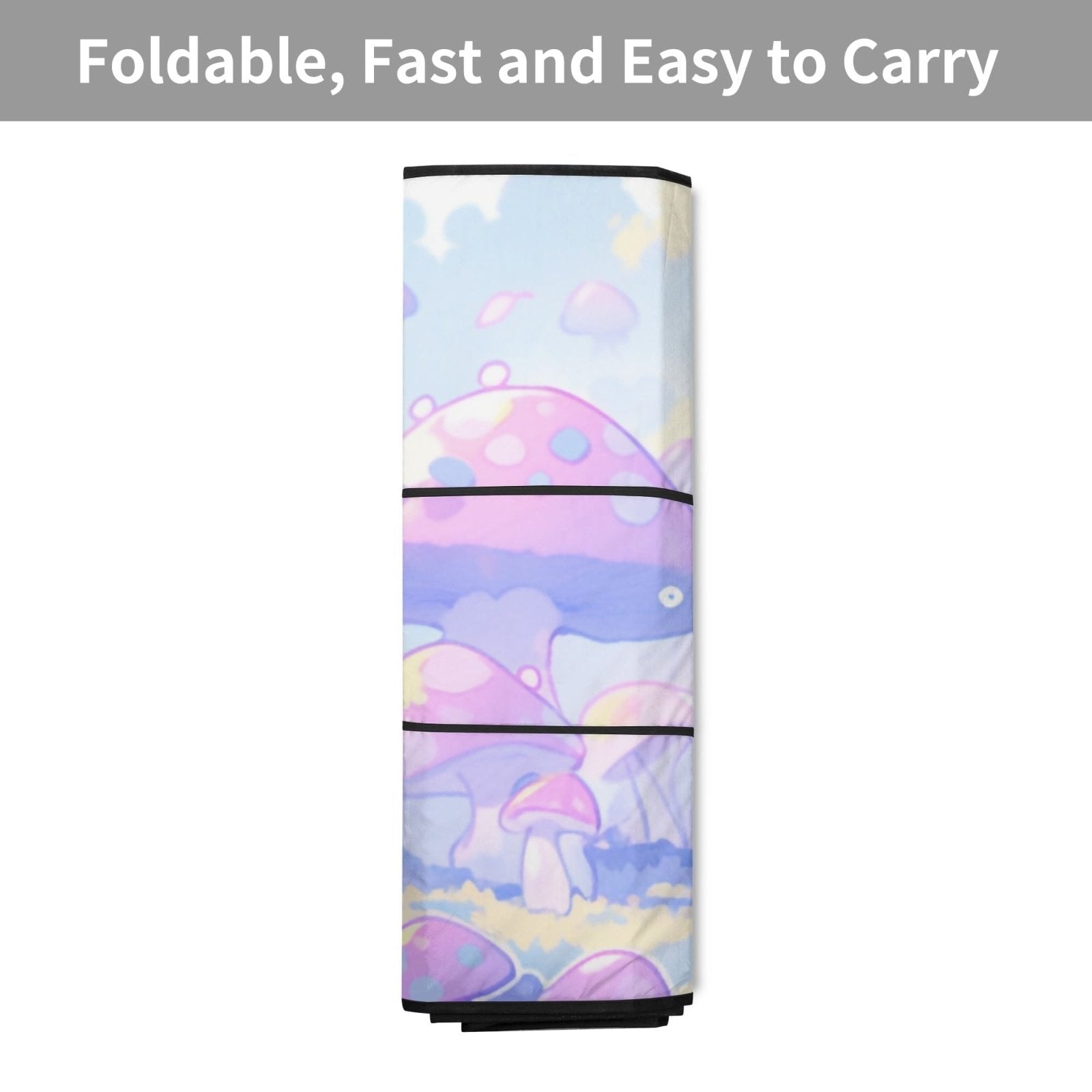 Pastel Mushroom Forest Car Windshield Sun Shade | Sense Forest - sense forest