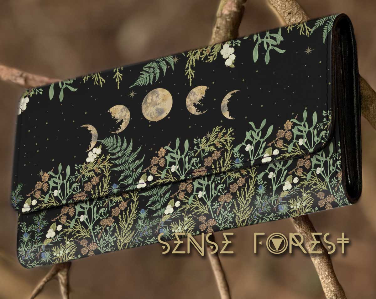 Pine Forest Satchel bag and wallet set set - sense forest