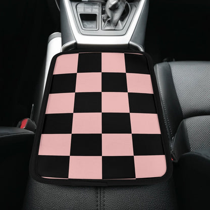 Pink Black Checker Lightweight Car Seat Cover Set | Sense Forest - sense forest