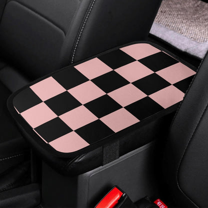 Pink Black Checker Lightweight Car Seat Cover Set | Sense Forest - sense forest