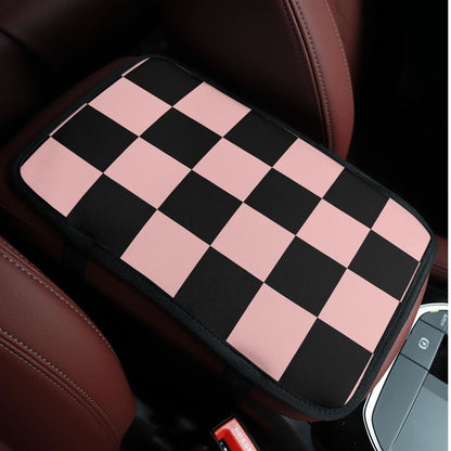 Pink Black Checker Lightweight Car Seat Cover Set | Sense Forest - sense forest