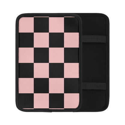 Pink Black Checker Lightweight Car Seat Cover Set | Sense Forest - sense forest
