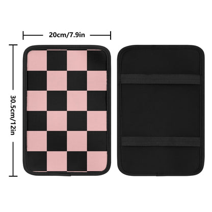 Pink Black Checker Lightweight Car Seat Cover Set | Sense Forest - sense forest