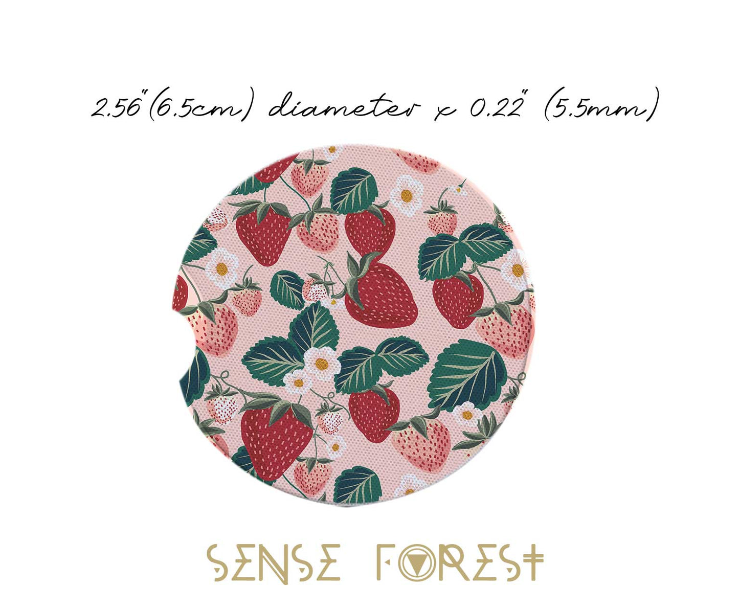 Pink strawberry Car Seat Cover Set - sense forest