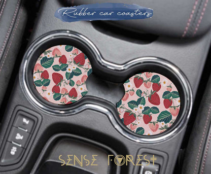 Pink strawberry Car Seat Cover Set - sense forest