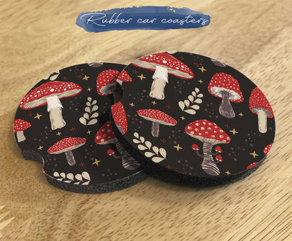 Red Amanita mushroom Car Seat Cover Set - sense forest
