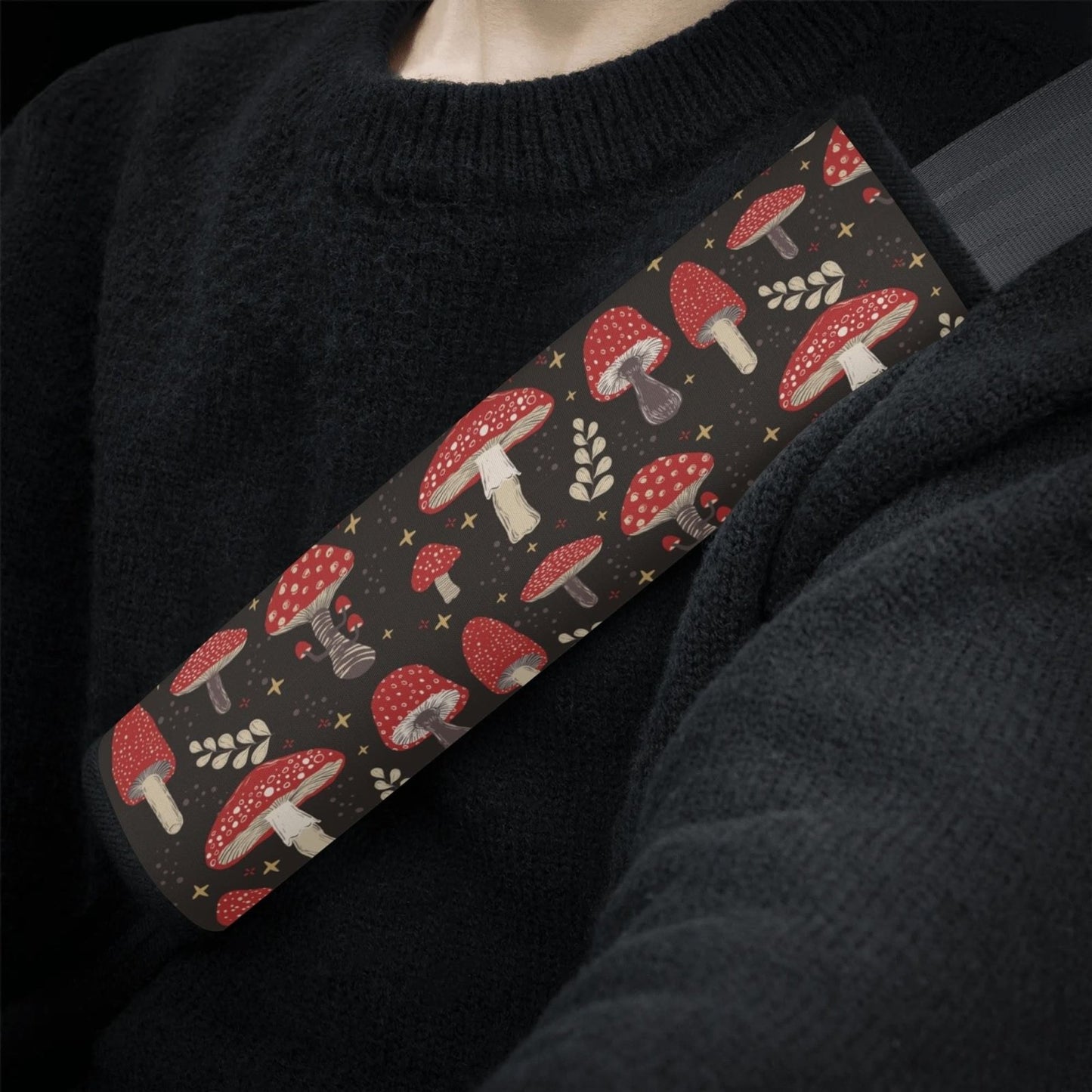 Red Amanita mushroom Car Seat Cover Set - sense forest