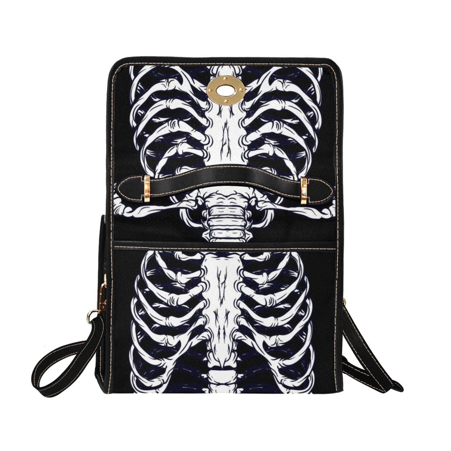 Ribcage Canvas Satchel Bag | Sense Forest - sense forest