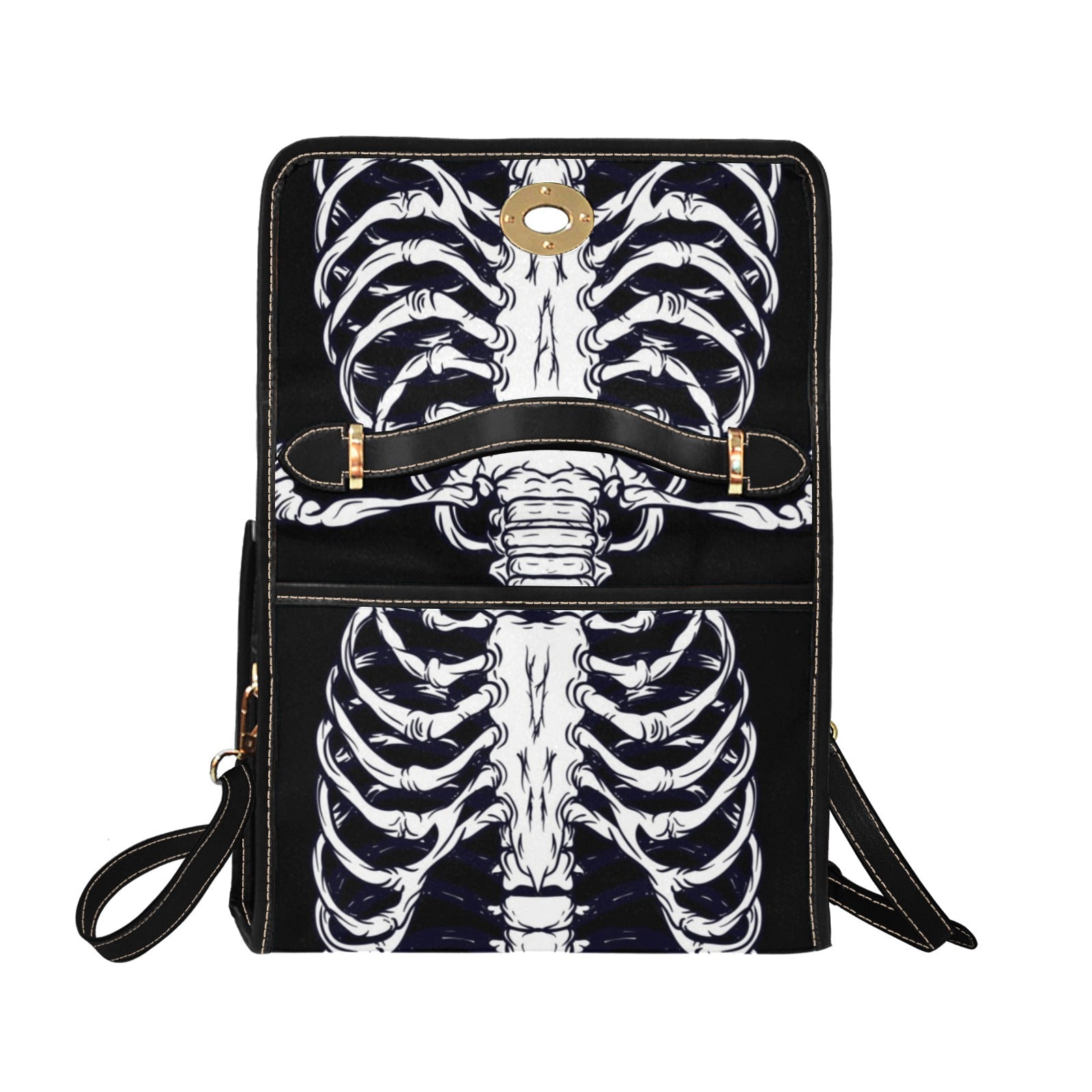 Ribcage Canvas Satchel Bag | Sense Forest - sense forest
