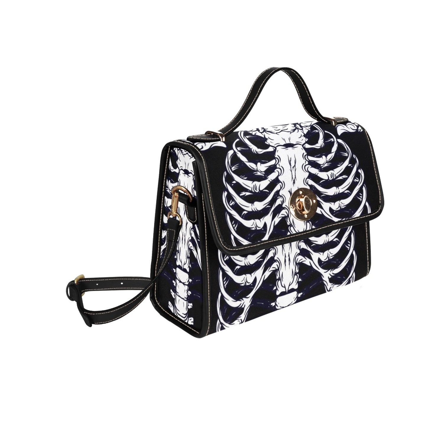 Ribcage Canvas Satchel Bag | Sense Forest - sense forest