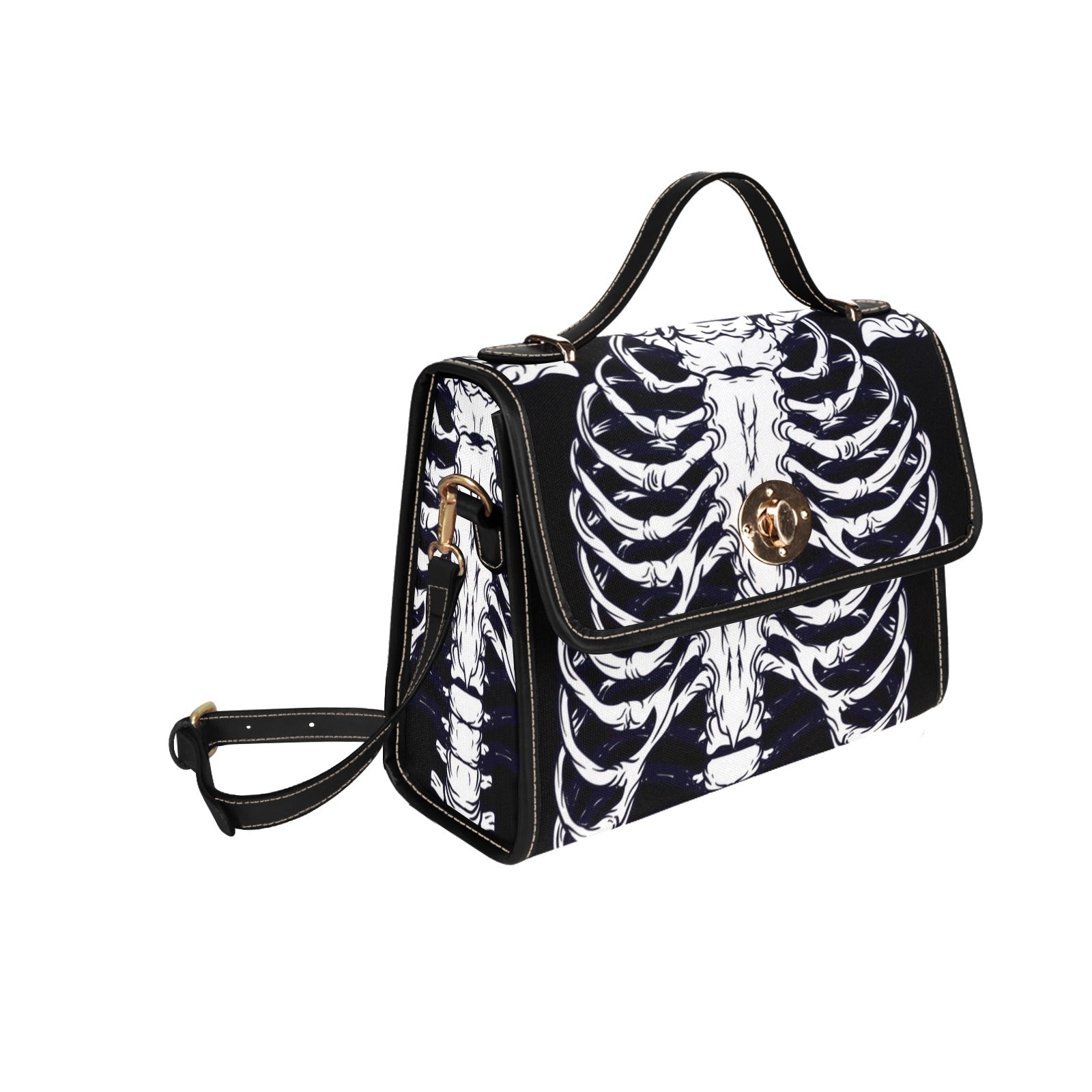 Ribcage Canvas Satchel Bag | Sense Forest - sense forest