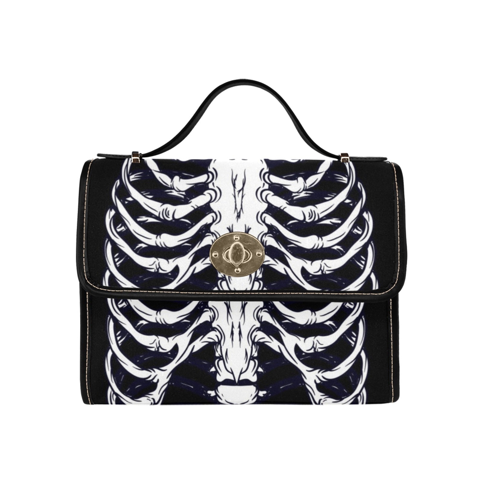 Ribcage Canvas Satchel Bag | Sense Forest - sense forest