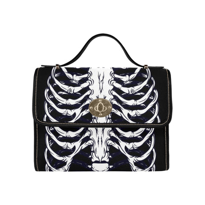 Ribcage Canvas Satchel Bag | Sense Forest - sense forest