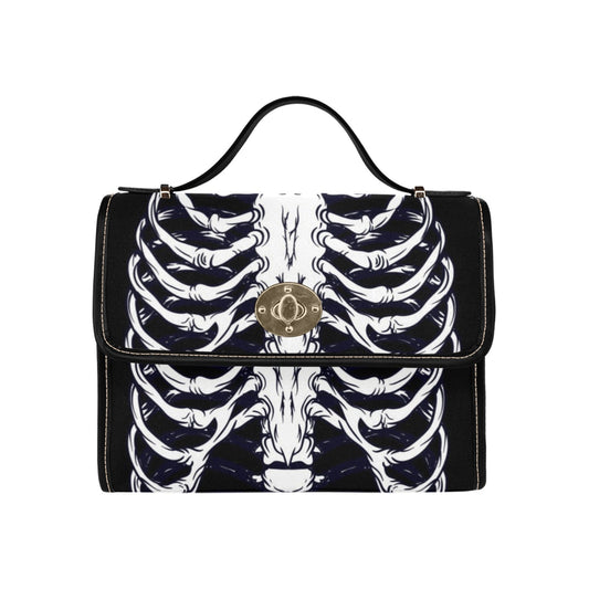 Ribcage Canvas Satchel Bag | Sense Forest - sense forest
