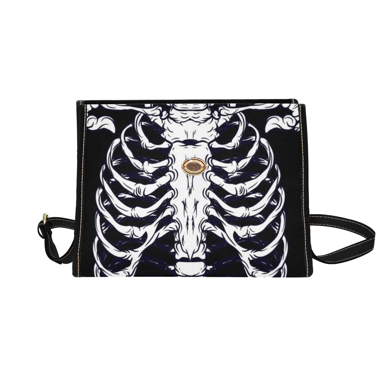 Ribcage Canvas Satchel Bag | Sense Forest - sense forest