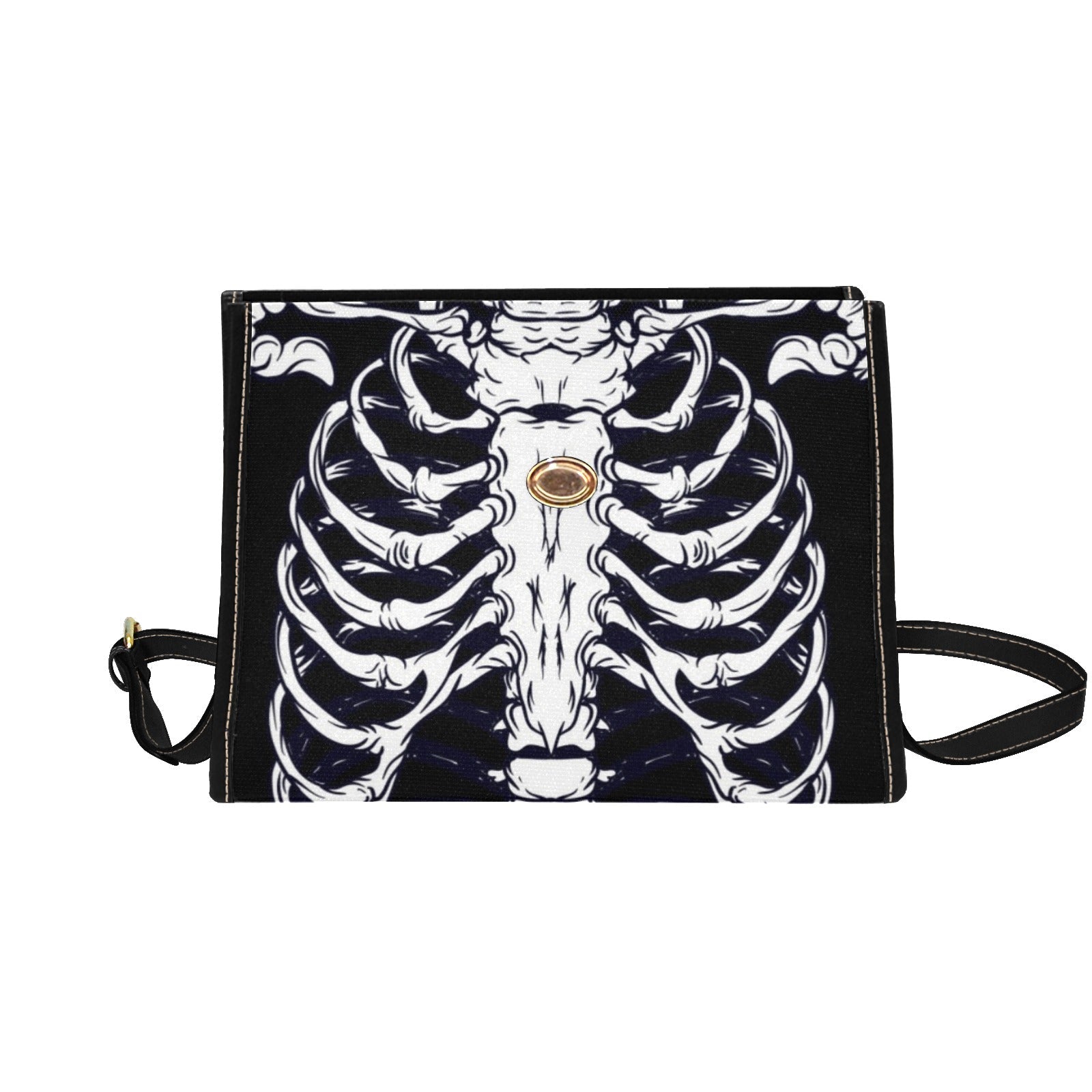 Ribcage Canvas Satchel Bag | Sense Forest - sense forest