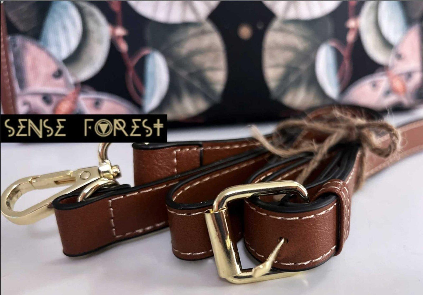 Sense Forest Satchel Bag Vegan leather strap - sense forest