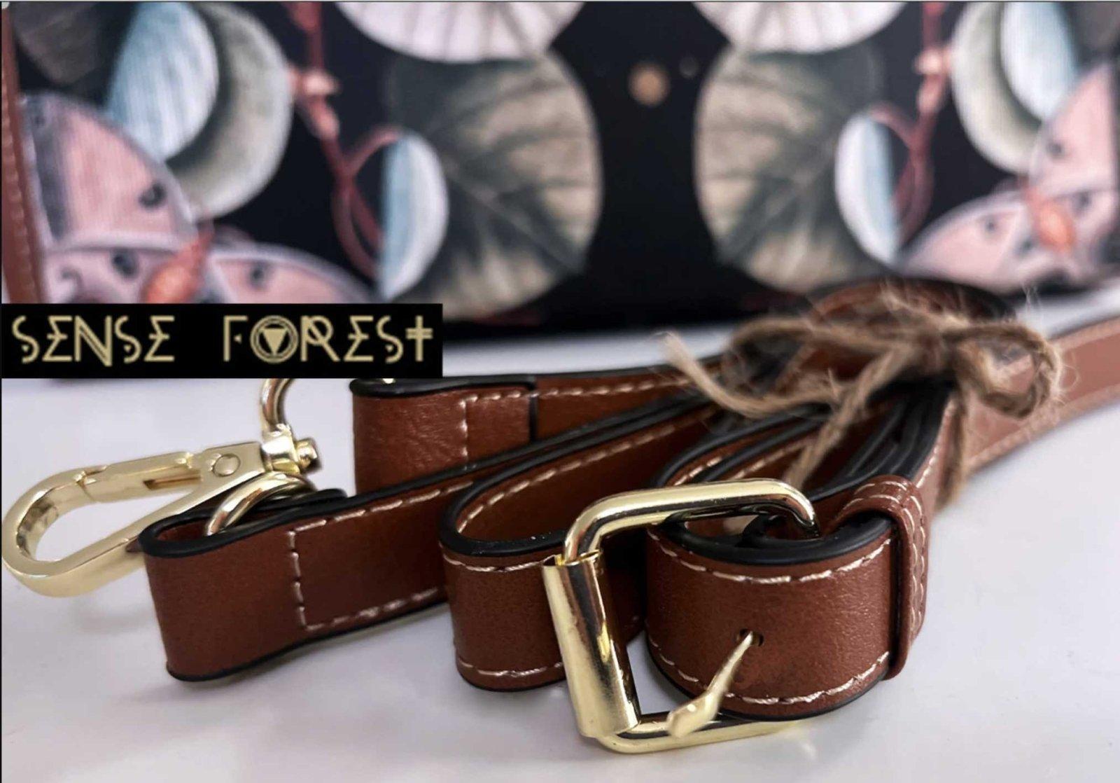 Sense Forest Satchel Bag Vegan leather strap - sense forest