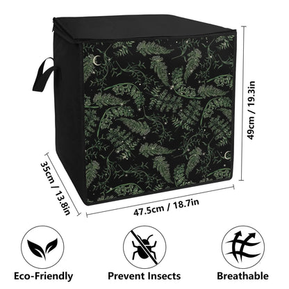 Whimsical Fern Moon Starry Night Duvet Bedding Storage Boxy Bag - sense forest
