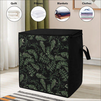 Whimsical Fern Moon Starry Night Duvet Bedding Storage Boxy Bag - sense forest