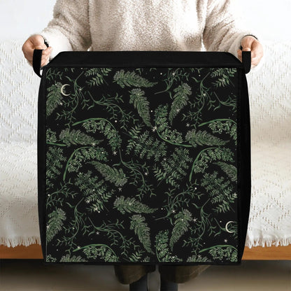 Whimsical Fern Moon Starry Night Duvet Bedding Storage Boxy Bag - sense forest