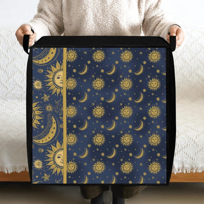 Whimsigoth Celestial Sun Moon Stars Bedding Storage Box Bag - sense forest