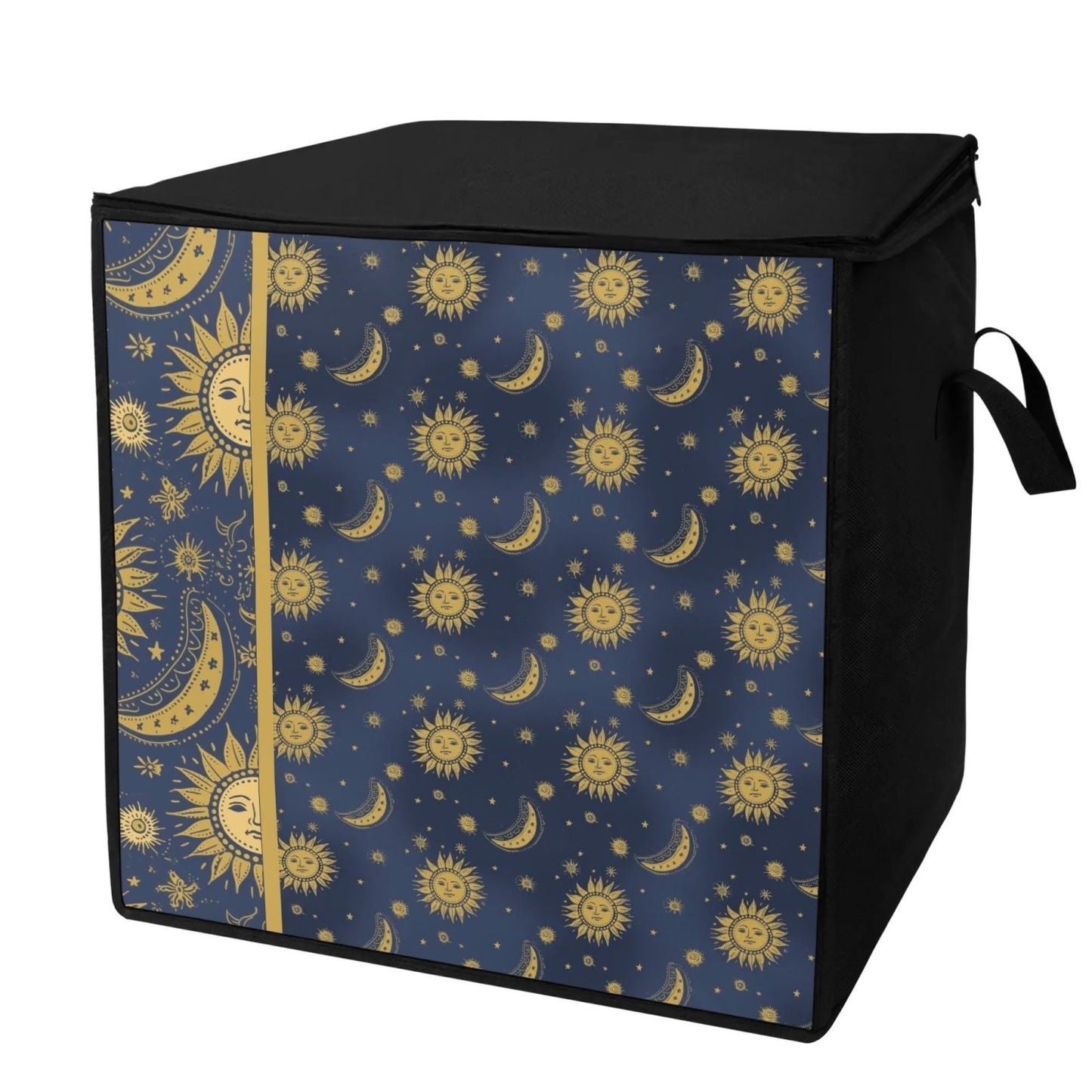Whimsigoth Celestial Sun Moon Stars Bedding Storage Box Bag - sense forest