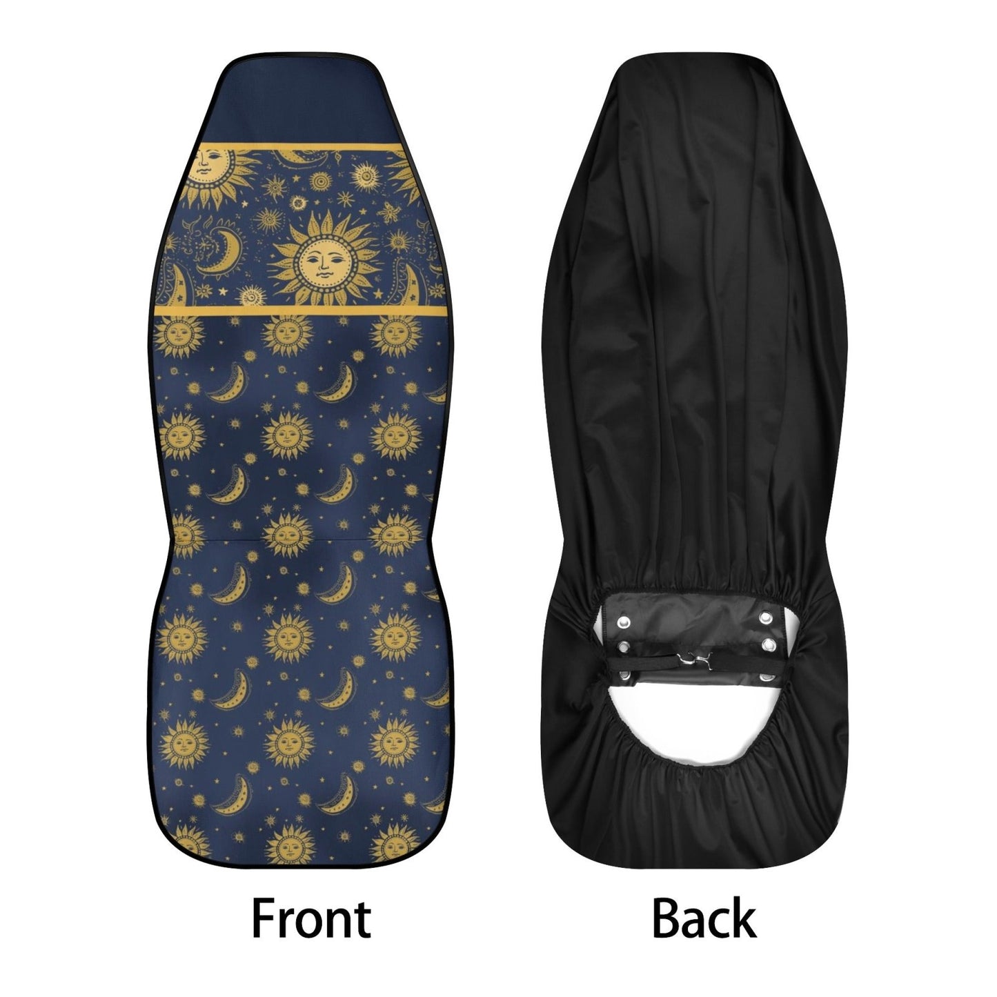 Whimsigoth Sun Moon Stars Car Seat Covers Full Set - sense forest