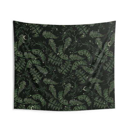 Whimsy Goth forest Celestial Moon wall tapestry - sense forest