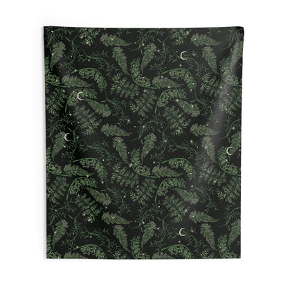 Whimsy Goth forest Celestial Moon wall tapestry - sense forest