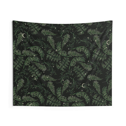 Whimsy Goth forest Celestial Moon wall tapestry - sense forest