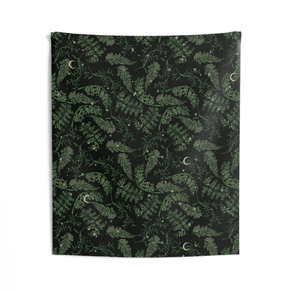 Whimsy Goth forest Celestial Moon wall tapestry - sense forest