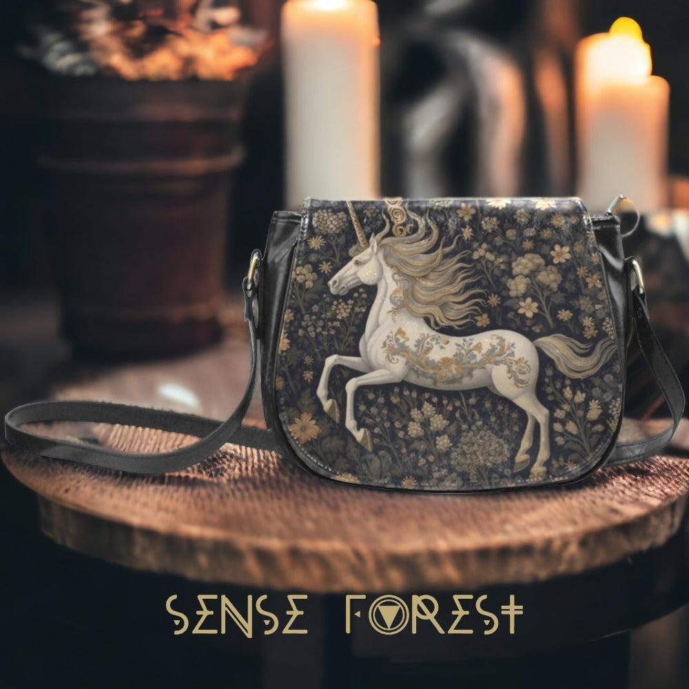Wildflowers Unicorn Classic Saddle Bag | Sense Forest - sense forest