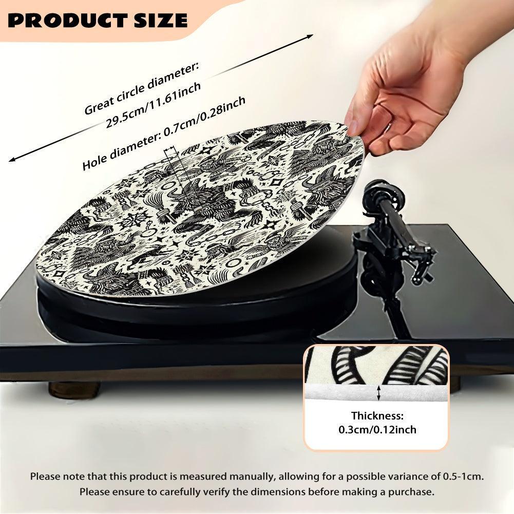 Winter solstice Krampus Pagan Christmas Turntable mat | Sense Forest - sense forest