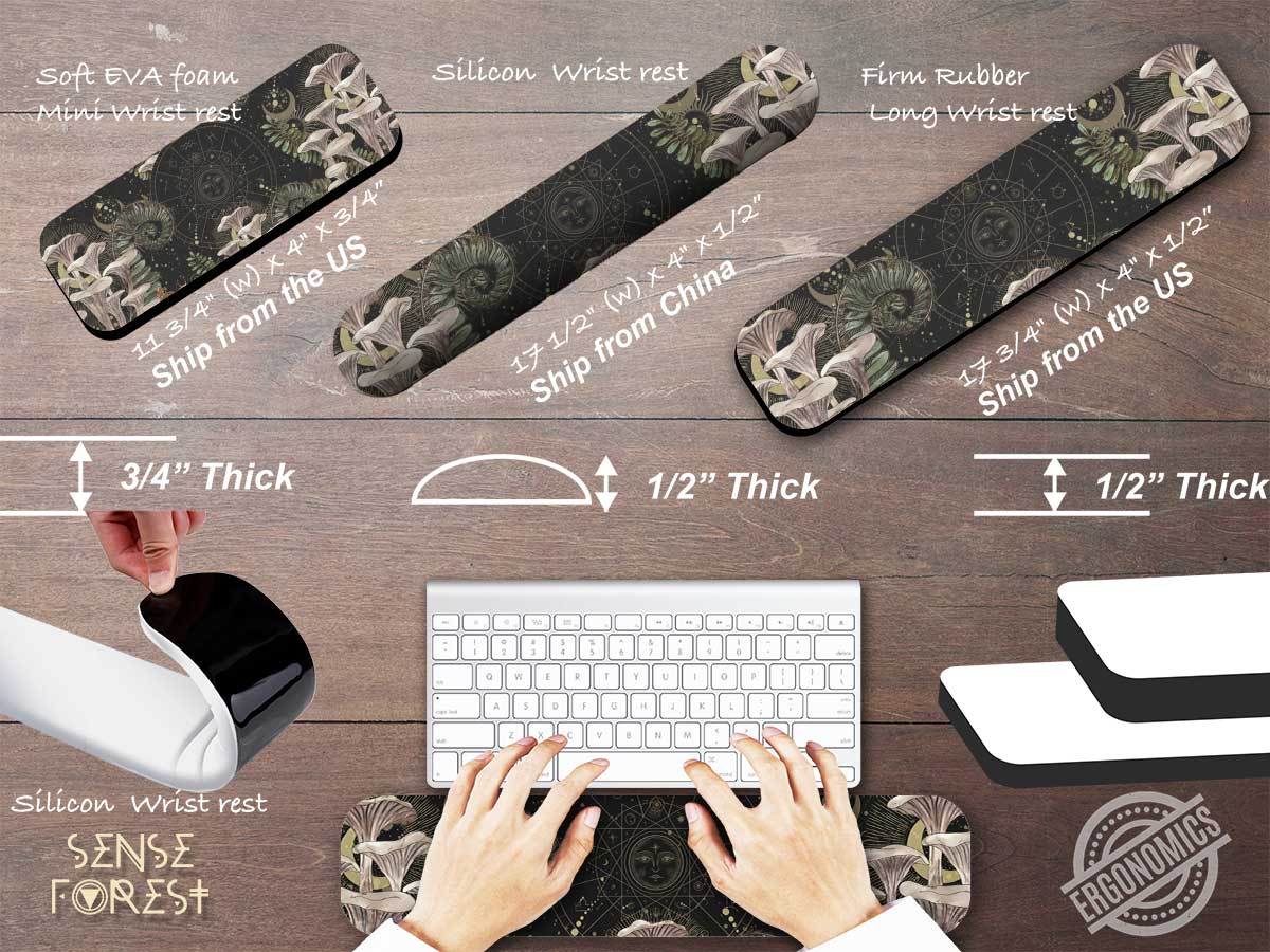 Dark Cottagecore desk mat,  Witchy mushroom gaming mousepad, Forest extended mousepad, gamer desk setup, tarot mat, Green with altar decor