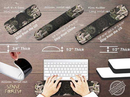 Dark Cottagecore desk mat,  Witchy mushroom gaming mousepad, Forest extended mousepad, gamer desk setup, tarot mat, Green with altar decor
