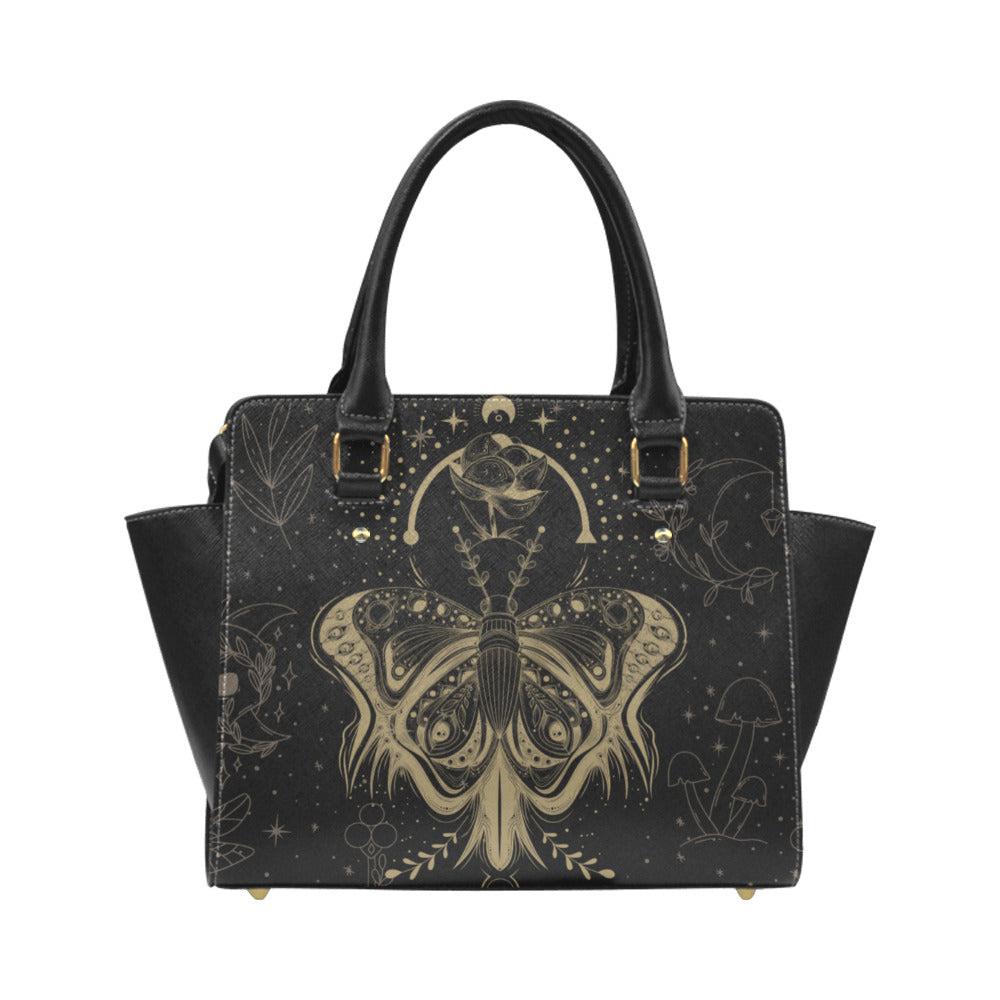 Lotus Moth Witch premium Classic Trapeze handbag with strap