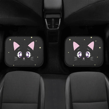 Kawaii Back cat twinkle stars Car Floor Mats