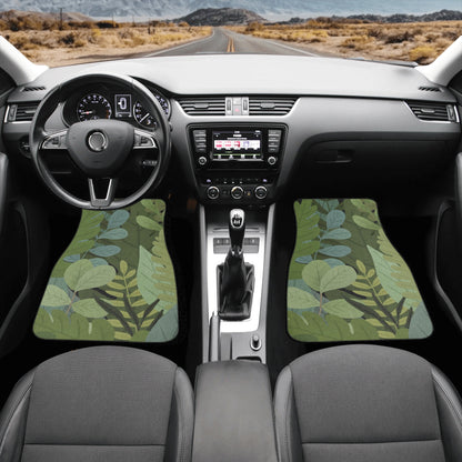 Plant Lovers green plant Back and Front Car Floor Mats